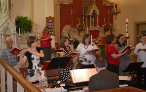 St. Francis Choir sings at Sunday Mass