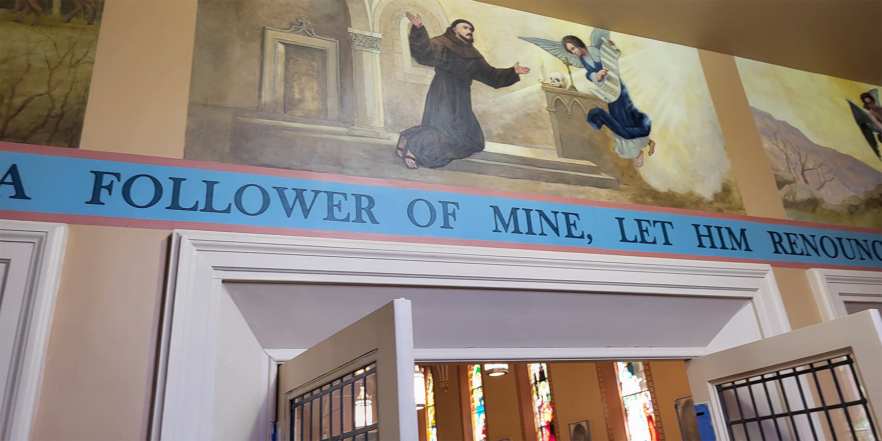 Mural of the life of St. Francis