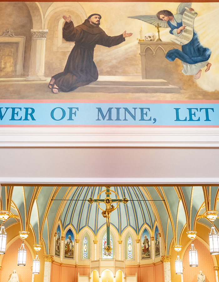 Mural of the life of St. Francis