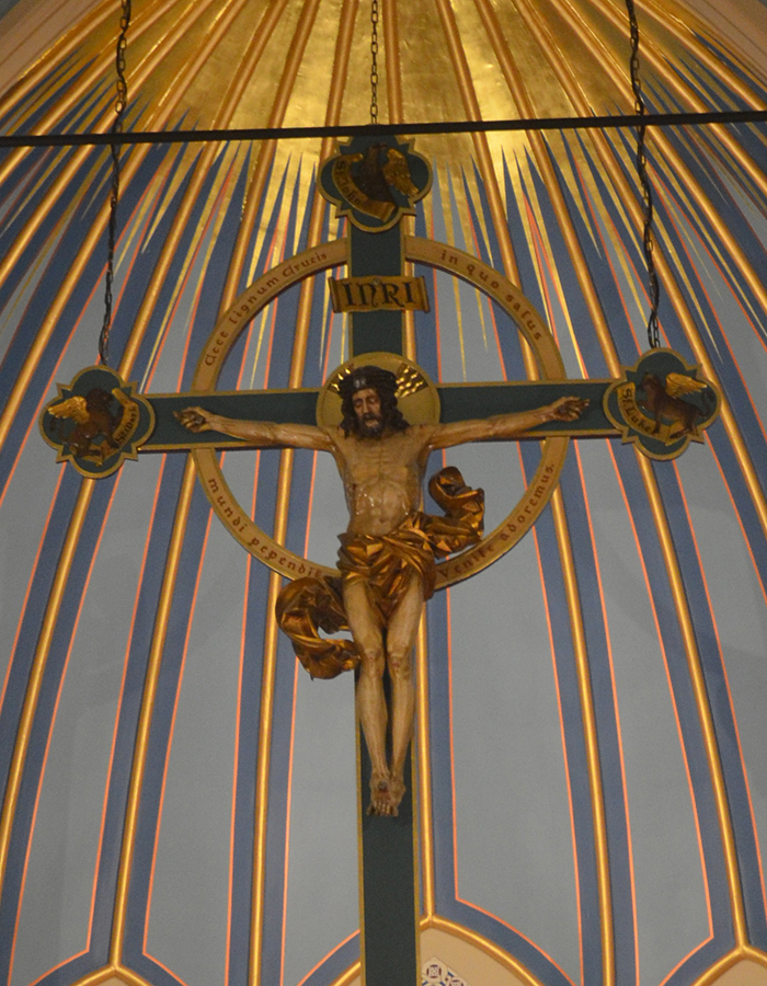 Part of the sanctuary of St. Francis Church