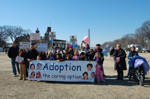 A large group from St. Francis participates in the March for Life each January.