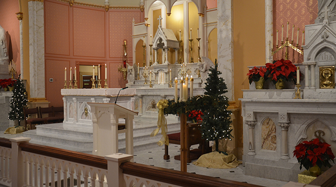 The members of the Altar Guild prepare the church for weekend and weekday Masses and special liturgies.