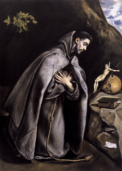 El Greco, St Francis Meditating, c. 1595