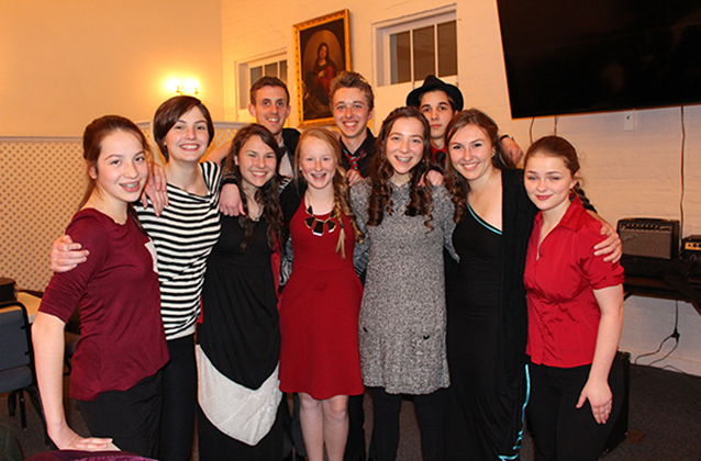 Members of Youth for Life who participated in the annual Valentine’s Day benefit concert